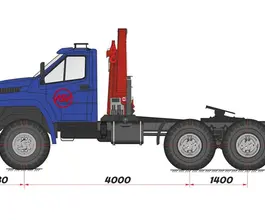 Тягач с КМУ Урал NEXT 44202-5311-74 2018 года новый