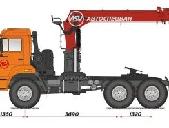 Тягач с КМУ Камаз 43118-3027-46 2018 года новый