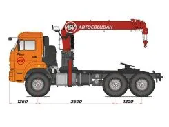Тягач с КМУ Камаз 43118-50 2018 года новый