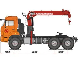 Тягач с КМУ Камаз 43118-50 2018 года новый