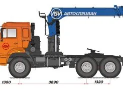 Тягач с КМУ Камаз 53504-6030-46 2018 года новый
