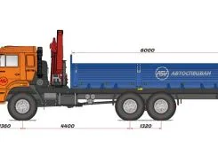 Самопогрузчик Камаз 43118 с КМУ Palfinger 15500 2018 года новый фото 2