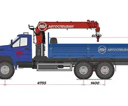 Самопогрузчик Урал 4320 NEXT с КМУ  2018 года новый